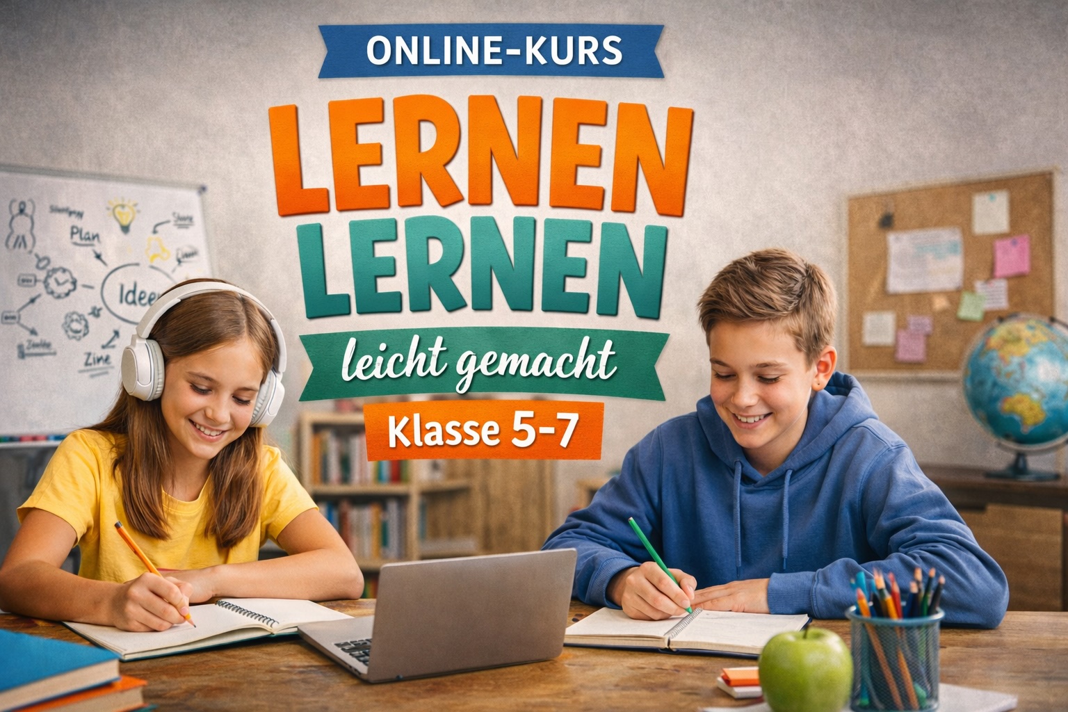 KI-generiertes Bild eines lernenden Kindes